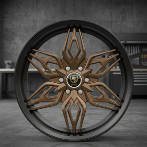 Rines Mforgedwheel de 20 Pulgadas 4x100 de 3 Piezas, Aleación de Aluminio Forjado, Color Dorado, para Autos de Pasajeros, Nuevos, ET 30mm, Color Personalizado - Product Image 1