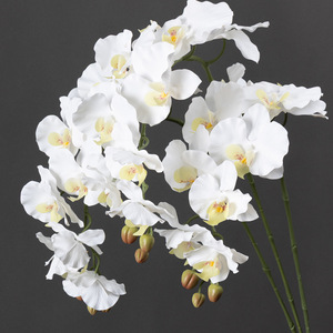Orchidée Phalaenopsis à 9 têtes, texture filmée, pour <span class=keywords><strong>d</strong></span>écoration florale de mariage, centre de table haut de gamme pour la maison et la salle à manger, artificielle - Product Image 3