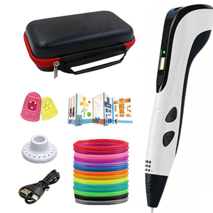 Estuche de Viaje con Pantalla LCD para Bolígrafo 3D, 36 m de Filamento PLA, para Regalo de Navidad, Manualidades, Cumpleaños, Material Plástico, Adaptador de Corriente Incluido - Product Image 1