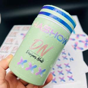 Etiqueta Impermeable con Estampado Plateado y Dorado, Calcomanías con Logotipo, Calcomanía Láser, Adhesivo de Transferencia UV de Cristal para Publicidad Portátil - Product Image 3