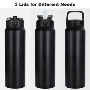 Hot Selling 304 Stainless Steel Insulated <b>Flask</b> With New Wide Handle And For Straw Lid Hot And Cool Water <b>Bottle</b> In Bulk - Product Image 2