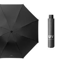Parapluie pliant automatique 3 volets classique et tendance en pongee 190T avec impression personnalisée pour adultes, livraison immédiate