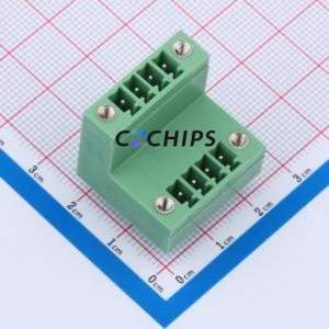 KF2EDGVTM-3.5-2*4P Plug-in Terminal Block Through hole,P=3.5mm Connector Board-to-Board / Socket Closed Screw Fixing 2x4P 3.5mm - Product Image 1