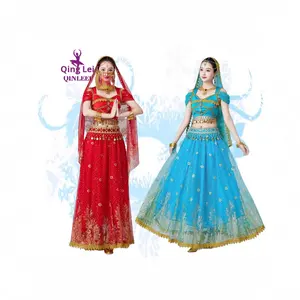 Costume de danse orientale <span class=keywords><strong>Aladdin</strong></span> <span class=keywords><strong>Jasmine</strong></span> Princess, vêtements d'entraînement, costume de scène, ensemble de performance Han-Tang, vente en gros - Product Image 2
