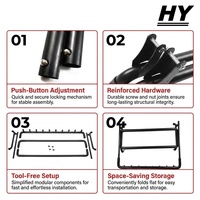Heavy Duty 9 Slot Guitar Stand Multi Instrument Display Rack for Electric Acoustic Bass Wholesale Oem