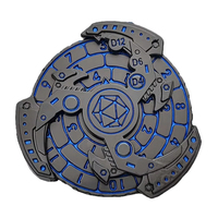 DND Cursed Dragon 7-en-1 Rotation Fidget Toy Spinner Roulette Dés en métal pour Donjons et Dragons Jeu de table