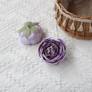 Artificial Round Peony Flower Head European <b>Vintage</b> Gift Box Wedding Home Decor Soft Decoration Model YMD-275 - Product Image 4