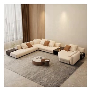 <span class=keywords><strong>Sofa</strong></span> Cho Biệt Thự Kích Thước Lớn Thiết Kế Mới Thoải Mái Đồ Nội Thất Phòng Khách <span class=keywords><strong>Sofa</strong></span> Nhung Hình Chữ U Hiện Đại Kiểu Mô-đun <span class=keywords><strong>Sofa</strong></span> Da - Product Image 1