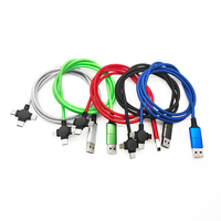 Accessoires pour téléphones mobiles, câble de charge de données 5 en 1, câble de charge 5 en 1 très vendu pour tous les téléphones mobiles