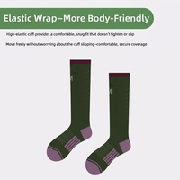 Chaussettes de compression sans couture pour femmes - Respirantes, anti-humidité, soutien sportif pour la course à pied, la randonnée, le cyclisme, le badminton