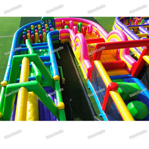Pista de Obstáculos Inflable Gigante, Juego de Obstáculos Inflable Comercial, Parque Inflable Personalizado de Fábrica para Negocios de Alquiler al Aire Libre - Product Image 6