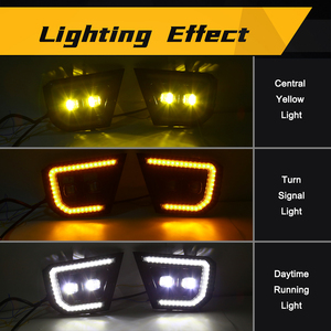 Nhà máy thiết kế mới dẫn xe đèn sương mù ban ngày đèn chạy cho Ford Ranger T9 XL XLT 2022 2023 Tự động bật tín hiệu DRL - Product Image 3