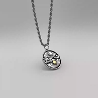 Collier chaîne en acier titane tendance hip-hop de créateur Hisera, pendentif lourd, bijoux cadeau unisexe, fabriqué en Chine, sans pierre
