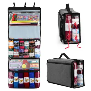 뜨거운 판매 뜨개질 도구 보관 가방 휴대용 보관 가방 DIY 양모 원사 보관 가방