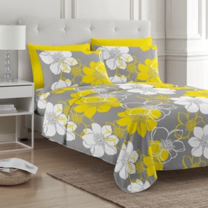 6pcs Set Sprei Ukuran Queen King 100% Poliester Mikrofiber Sekali Pakai Lipat Motif Bunga Hewan Natal Daun untuk Penggunaan Hotel - Product Image 5