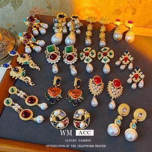 100 تصميم من أقراط المشبك الهندية الأنيقة والعتيقة للزفاف، تشكيلة مجوهرات بسعر الجملة - Product Image 1