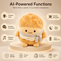 XDT Mignonne Peluche AI en forme de Pain, Rembourrée en Coton PP et Polyester, Poupée en Peluche de Dessin Animé, 11-30cm, Unisexe, pour Enfants, Sacs de Fête, Boîte Cadeau