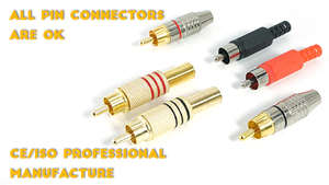 Brand New Hàn âm thanh và video cắm <span class=keywords><strong>RCA</strong></span> âm thanh cáp âm thanh loa Điện khuếch đại Kết nối - Product Image 4