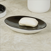 Ensemble d'accessoires de bain de salle de bain en polyrésine blanche de 7 pièces au design Offre Spéciale pour le ménage