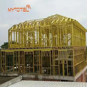 Mytotel estrutura de aço iluminada, pequenos planos de casa, materiais de construção, casas