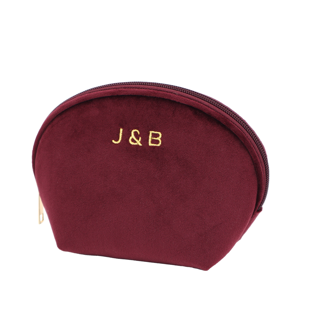 small velvet cosmetic bag
