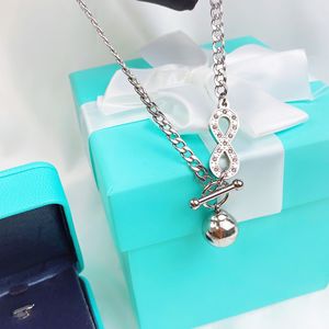 Venta caliente Día de la madre Regalo del Día del padre Colgante de clavícula esférico y en forma de 8 Collar minimalista delica - Product Image 2