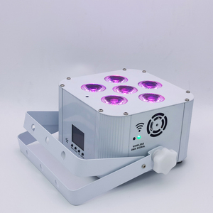 6 en 1 alto brillo 6x18W inalámbrico LED Par luz Uplights batería inalámbrico WIFI Control Par luz para comedor boda - Product Image 4