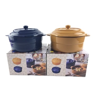 Phổ Biến Gốm Sứ Đồ Đá Bát Súp Với Nắp Xử Lý - Product Image 1