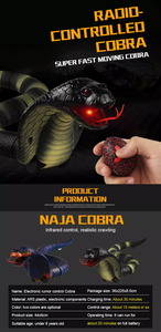 DWI Dowellin Electric Remote Control Snake Toy for Kids rc Snake <span class=keywords><strong>game</strong></span> Toy for Cats ricaricabile realistico Cobra toy - Product Image 2