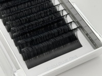 Extensions de cils en soie professionnelles à marque privée, plateau de cils individuels pour volume russe