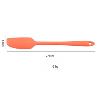 Spatule à pot en silicone antiadhésive Grattoir en caoutchouc à long manche Spatule résistante à la chaleur Grattoir en silicone pour bocaux