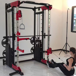 Smith Machine, équipement d'entraînement complet de force de niveau commercial, ensemble d'équipements de fitness à domicile, station de cadre de squat multifonctionnelle - Product Image 3