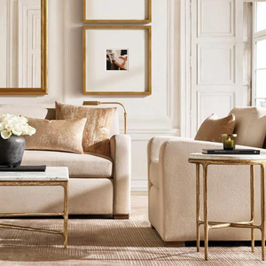 Cổ Điển Sau Hiện Đại Dẫn Đèn Sàn Với E27 Cơ Sở Đồng Kim Loại Góc Kệ Trắng Ấm 2700-6000K Cho Biệt Thự Sử Dụng - Product Image 3