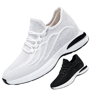 Chaussures de sport décontractées pour hommes, style chinois, à changement de couleur, pour fitness, tennis et course, avec semelle rehaussante, tige en maille, idéales pour l'été - Product Image 1