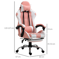 Chaise de jeu ergonomique personnalisée style populaire avec accoudoirs articulés en cuir confortable pour les magasins de mobilier promotionnels