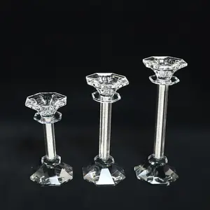 High quality Christmas home decoration suppliers crystal candle holders lanterns and candle jars