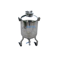 Réservoir chimique portable à prix compétitif avec enveloppe en acier et cuve interne en acier inoxydable 304, réservoir de stockage mobile