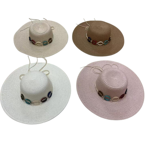 Custom logo Sequined Letters Embroidered Women's Beach <strong>Bonnette</strong> Ribbon Women's Derby Hat Wide Brim Soft Brim Summer Visor - Product Image 4