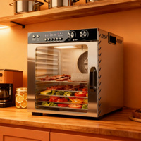 12-bakjes digitale roestvrijstalen voedseldroger & fruit- en groentedroger 1100W 2 jaar garantie voor gezinnen