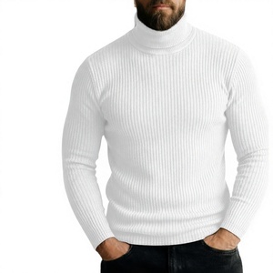 Suéteres de Cuello Alto para Hombre, Nuevos, de Invierno, Casuales, de Color Sólido, Cálidos, Delgados, Transpirables, de Punto - Product Image 2