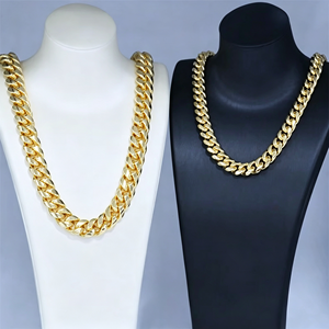 Hip Hop Style 20MM 16MM Gold Cuban Link <b>Chain</b> Factory Outlet Shine Brightly 14K 18K Solid Gold Miami Cuban <b>Chain</b> for Decor - Product Image 1