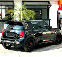Aileron de toit arrière en fibre de carbone véritable de style AG pour Mini JCW F56 Cooper S 2014-2023 Kit de carrosserie d'aile à double pont en carbone