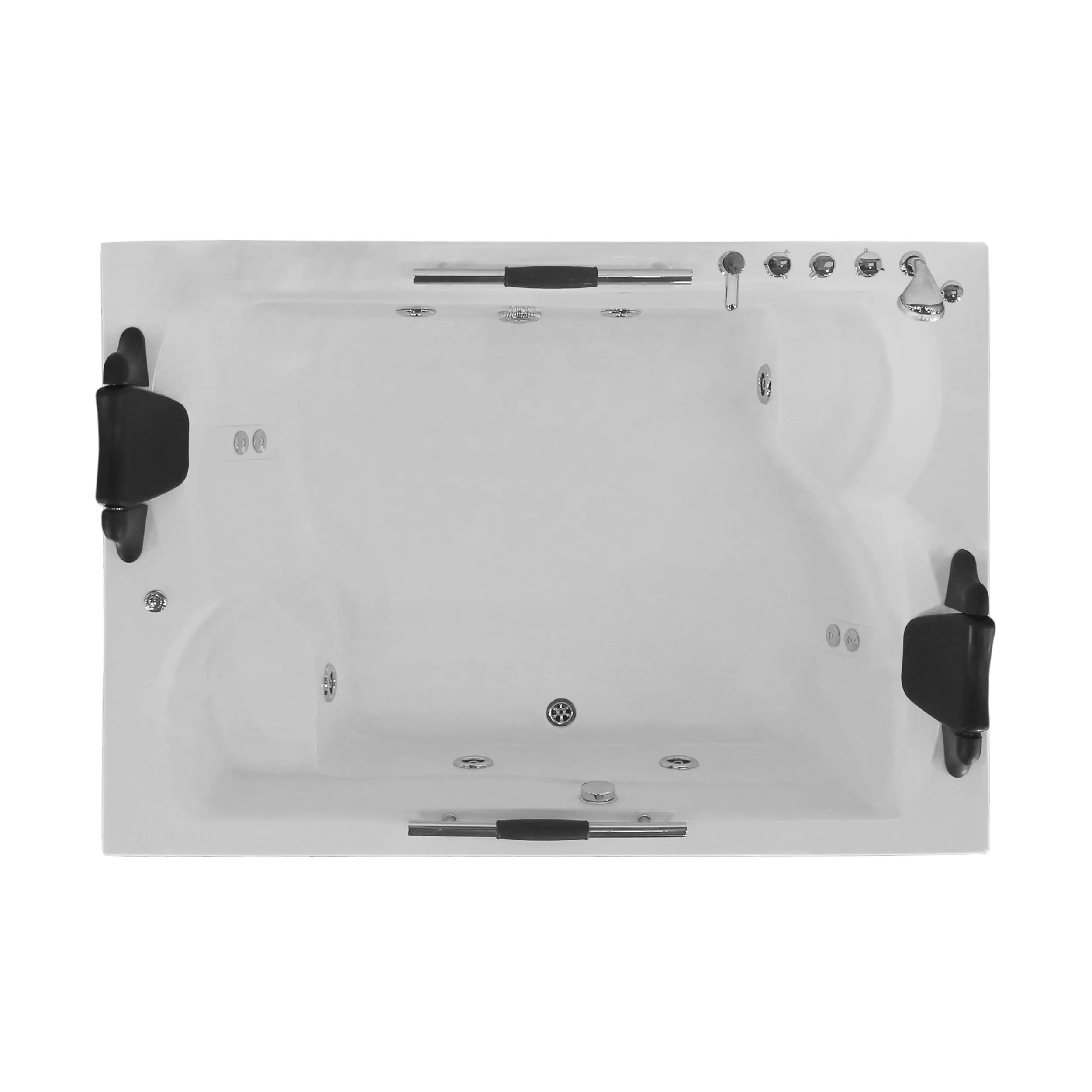 MEXDA Indoor 2 Person Dual-Side Skirt Soaking Tub Corner Massage Bathtub Best Acrylic Bathtub WS-089