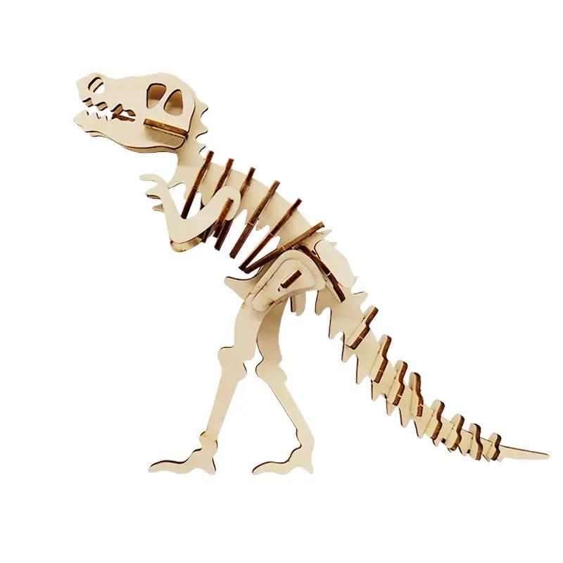 Dinosaur Series Toys Different Models 3D Wooden Dinosaur Puzzle