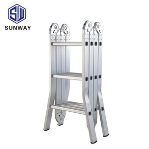 Pas cher <span class=keywords><strong>Prix</strong></span> Sécurité <span class=keywords><strong>Escabeau</strong></span> Télescopique En Aluminium Charnière Pliante - Product Image 2