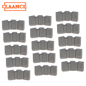 LAANCI 10 unidades de segmentos de broca de diamante de 22x10x4.4mm con dientes ondulados y <span class=keywords><strong>base</strong></span> de arco para perforación en húmedo de 25-500mm en hormigón, hormigón armado y piedra - Product Image 1
