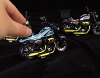 Modèle de moto en alliage et plastique à l'échelle 1:36 PANDAS, jouet de simulation à tirer en arrière pour enfants