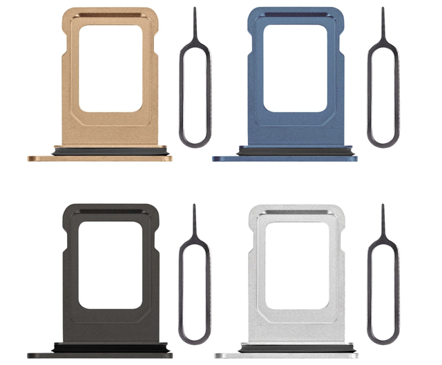 Replacement Sim Card Holder Tray Slot Single and Dual Sim Tray Replacement for iPhone 11 Pro/Max