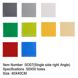 Hai Mặt 50*50 Nhỏ Dot Cơ Sở <span class=keywords><strong>DIY</strong></span> Xây Dựng Cảnh Khối Tấm Dưới 25.5*25.5Cm Đầy Màu Sắc Baseplates Đồ Chơi Moc Khối Đồ Chơi Trẻ Em - Product Image 5