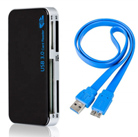 Meilleures ventes – Lecteur de cartes externe USB 3.0 haute vitesse tout-en-un, garantie 12 mois, compatible CF/XD/SD/MMC/SM, certifié CE RoHS – Approvisionnement direct usine